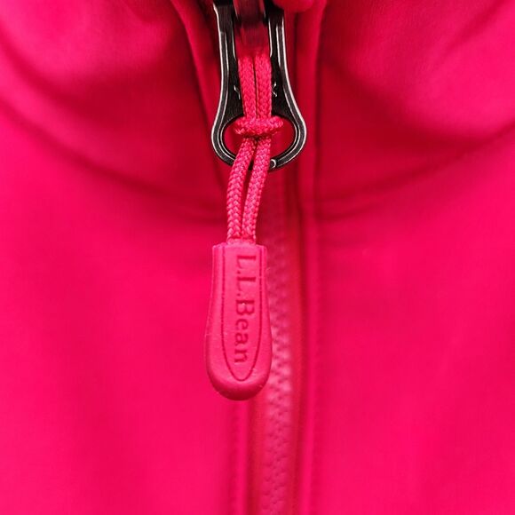LL Bean Pathfinder Softshell Jacket Pink Womens Small Athletic Gorpcore Zip Up - Picture 3 of 15